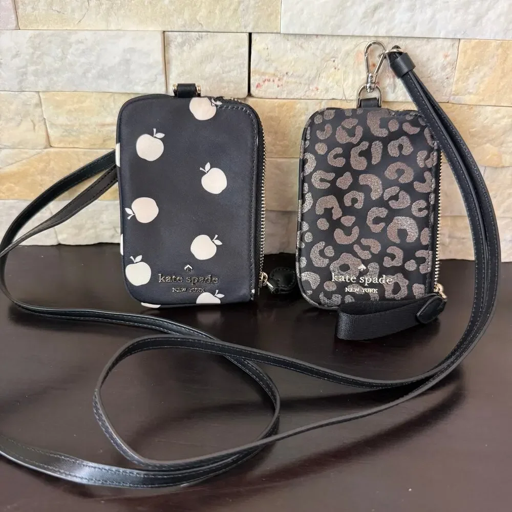 Bundle‼️Kate Spade Chelsea Card Case Lanyard K8260 & K9283 Black